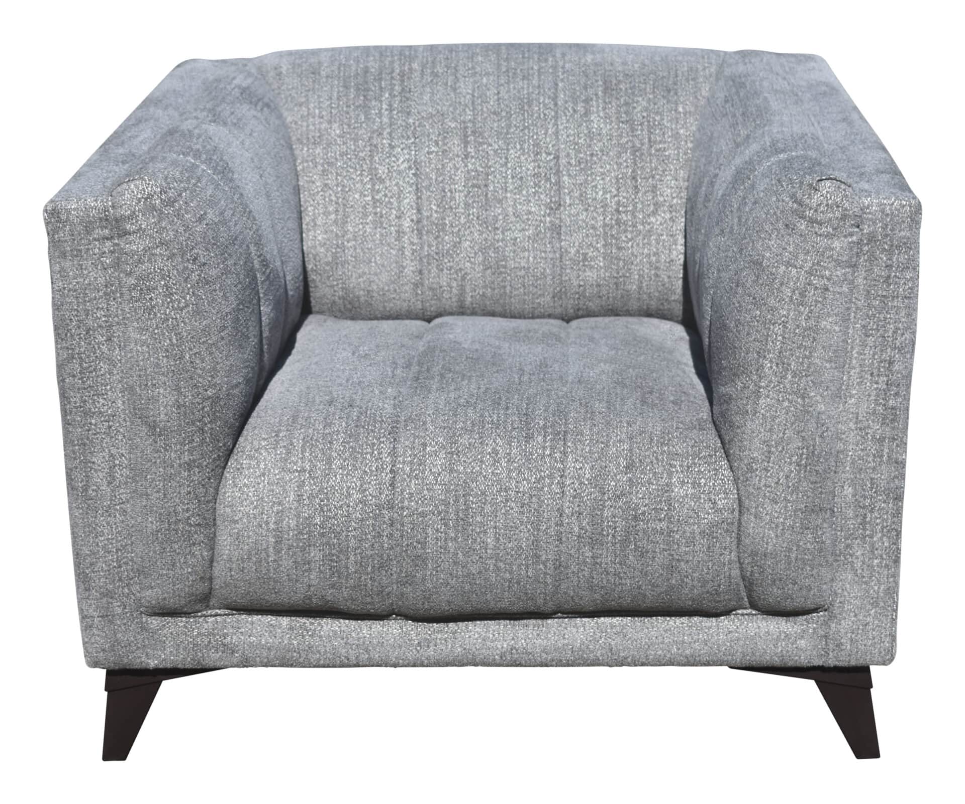 Modern Armchair with Steel Legs and Armrest Support 5 Modern Armchair with Steel Legs and Armrest Support - Image 5