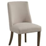 Farmhouse Upholstered Parsons Chairs Reclaimed Natural Solid Pine (Set of 2)