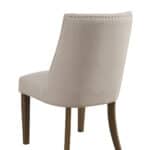 Farmhouse Upholstered Parsons Chairs Reclaimed Natural Solid Pine (Set of 2)