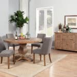 Farmhouse Solid Pine Dining Server Reclaimed Natural Finish Fully Assembled