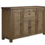 Farmhouse Solid Pine Dining Server Reclaimed Natural Finish Fully Assembled