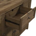 Farmhouse Solid Pine Dining Server Reclaimed Natural Finish Fully Assembled