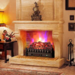 26 Inch Infrared Quartz Electric Fireplace Heater with Ember Bed