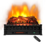 26 Inch Infrared Quartz Electric Fireplace Heater with Ember Bed