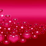 Pink Hearts Modern Canvas Wall Art – Contemporary Design