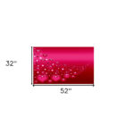 Pink Hearts Modern Canvas Wall Art – Contemporary Design