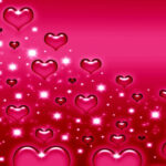 Pink Hearts Modern Canvas Wall Art – Contemporary Design