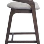 Contemporary Rubberwood Counter Stool in Dove Gray and Espresso (Set of 2) 9 Contemporary Rubberwood Counter Stool in Dove Gray and Espresso (Set of 2)
