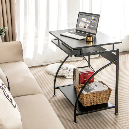 Compact Laptop Desk with Keyboard Tray for Small Spaces 2 Compact Laptop Desk with Keyboard Tray for Small Spaces - Image 2