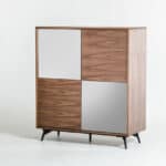 Solid Wood Sideboard with Glass Doors and Premium Storage 5 Solid Wood Sideboard with Glass Doors and Premium Storage