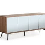Solid Wood Sideboard with Glass Doors and Ample Storage 9 Solid Wood Sideboard with Glass Doors and Ample Storage