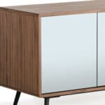 Solid Wood Sideboard with Glass Doors and Ample Storage 12 Solid Wood Sideboard with Glass Doors and Ample Storage