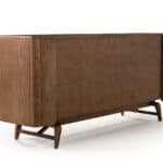 Walnut Wood and Veneer Buffet with Ample Storage Space 9 Walnut Wood and Veneer Buffet with Ample Storage Space
