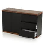 Contemporary MDF Wood Buffet with 3 Drawers and 2 Doors 8 Contemporary MDF Wood Buffet with 3 Drawers and 2 Doors