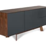 Charcoal Sideboard with Two Drawers and Two Doors 9 Charcoal Sideboard with Two Drawers and Two Doors