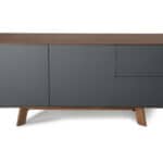Charcoal Sideboard with Two Drawers and Two Doors 8 Charcoal Sideboard with Two Drawers and Two Doors