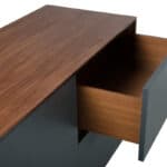 Charcoal Sideboard with Two Drawers and Two Doors 11 Charcoal Sideboard with Two Drawers and Two Doors