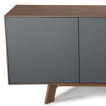 Charcoal Sideboard with Two Drawers and Two Doors 13 Charcoal Sideboard with Two Drawers and Two Doors
