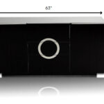 Black Lacquer MDF Buffet With 2 Doors and 3 Drawers 10 Black Lacquer MDF Buffet With 2 Doors and 3 Drawers