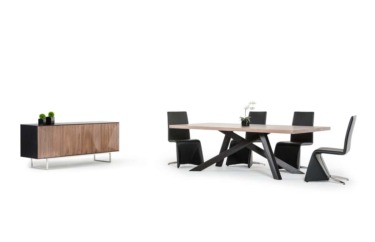 Wenge Veneer Buffet With Walnut Doors And Stainless Steel 3 Wenge Veneer Buffet With Walnut Doors And Stainless Steel - Image 3
