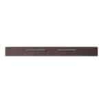 Brown Solid Wood Sideboard with Glass Doors and Storage Shelves