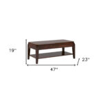 47 Inch Dark Brown Lift Top Coffee Table With Shelf 10 47 Inch Dark Brown Lift Top Coffee Table With Shelf