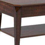 47 Inch Dark Brown Lift Top Coffee Table With Shelf 9 47 Inch Dark Brown Lift Top Coffee Table With Shelf