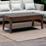 47 Inch Dark Brown Lift Top Coffee Table With Shelf 7 47 Inch Dark Brown Lift Top Coffee Table With Shelf