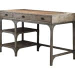 47 Inch Natural Gray Writing Desk With Three Drawers 9 47 Inch Natural Gray Writing Desk With Three Drawers