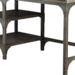 47 Inch Natural Gray Writing Desk With Three Drawers 13 47 Inch Natural Gray Writing Desk With Three Drawers