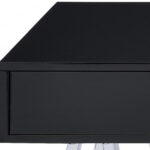 54 Inch Black and Silver Writing Desk With Two Drawers