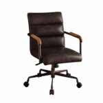 26-Inch Black Adjustable Swivel Faux Leather Office Chair 6 26-Inch Black Adjustable Swivel Faux Leather Office Chair