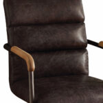 26-Inch Black Adjustable Swivel Faux Leather Office Chair 8 26-Inch Black Adjustable Swivel Faux Leather Office Chair