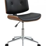 31-Inch Adjustable Tufted Faux Leather Office Chair with Steel Frame 5 31-Inch Adjustable Tufted Faux Leather Office Chair with Steel Frame