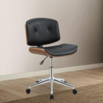 31-Inch Adjustable Tufted Faux Leather Office Chair with Steel Frame 6 31-Inch Adjustable Tufted Faux Leather Office Chair with Steel Frame