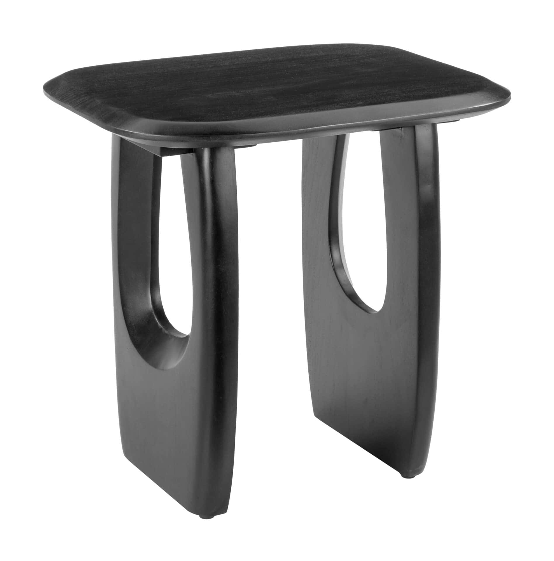 Solid Acacia Wood Modern Square Side Table with Rubber Feet 1 Solid Acacia Wood Modern Square Side Table with Rubber Feet