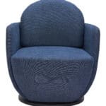Blue Swivel Chair with Boucle Fabric and 360-Degree Base 10 Blue Swivel Chair with Boucle Fabric and 360-Degree Base