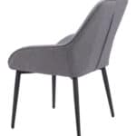 Gray Dining Chair with Armrests, Steel Frame, and Water-Resistant Fabric (Set of 2) 13 Gray Dining Chair with Armrests, Steel Frame, and Water-Resistant Fabric (Set of 2)