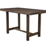 Walnut Distressed Rubberwood Acacia Pub Height Dining Table