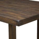 Walnut Distressed Rubberwood Acacia Pub Height Dining Table