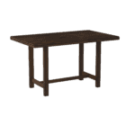 Walnut Distressed Rubberwood Acacia Pub Height Dining Table