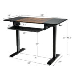 Adjustable 48 Inch Standing Desk with Keyboard Tray and Memory 17 Adjustable 48 Inch Standing Desk with Keyboard Tray and Memory