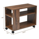 3-Tier Rolling Side Table with Storage and Durable Shelves 12 3-Tier Rolling Side Table with Storage and Durable Shelves