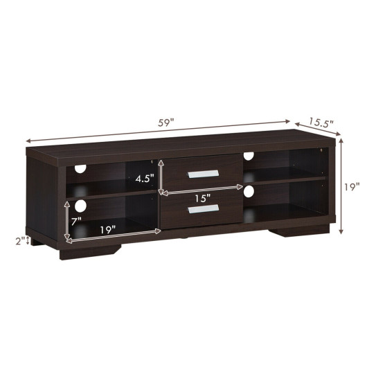 Modern TV Stand with Drawers and Adjustable Shelves for Living Rooms 5 Modern TV Stand with Drawers and Adjustable Shelves for Living Rooms - Image 5
