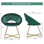 Velvet Accent Chair with Gold Legs and Ergonomic Design 12 Velvet Accent Chair with Gold Legs and Ergonomic Design