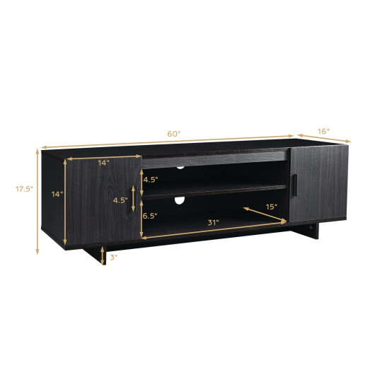 Modern Wood TV Stand with Storage for TVs Up to 65 Inch 4 Modern Wood TV Stand with Storage for TVs Up to 65 Inch - Image 4