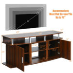 70 Inch TV Stand with Cabinets and Shelves for Storage 18 70 Inch TV Stand with Cabinets and Shelves for Storage