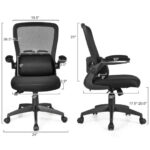 Ergonomic Mesh Office Chair with Lumbar Support and Flip Arms