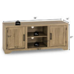 Rustic 58-Inch TV Stand with Storage and Adjustable Shelves 11 Rustic 58-Inch TV Stand with Storage and Adjustable Shelves