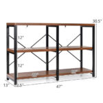 3-Tier 47-Inch Console Table with Metal Frame 11 3-Tier 47-Inch Console Table with Metal Frame